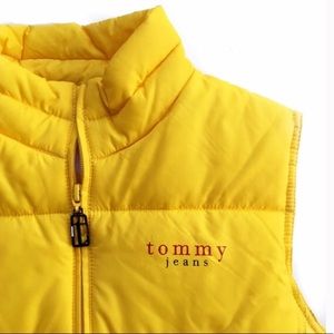 Vintage Tommy Hilfiger Yellow Puffer Vest